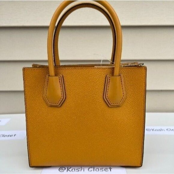 Michael Kors mercer messenger bag medium crossbody purse marigold - Picture 6 of 10